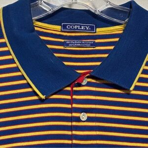COPLEY 60/2 ply double mercerized pima cotton Short sleeve polo shirt XXL NICE!